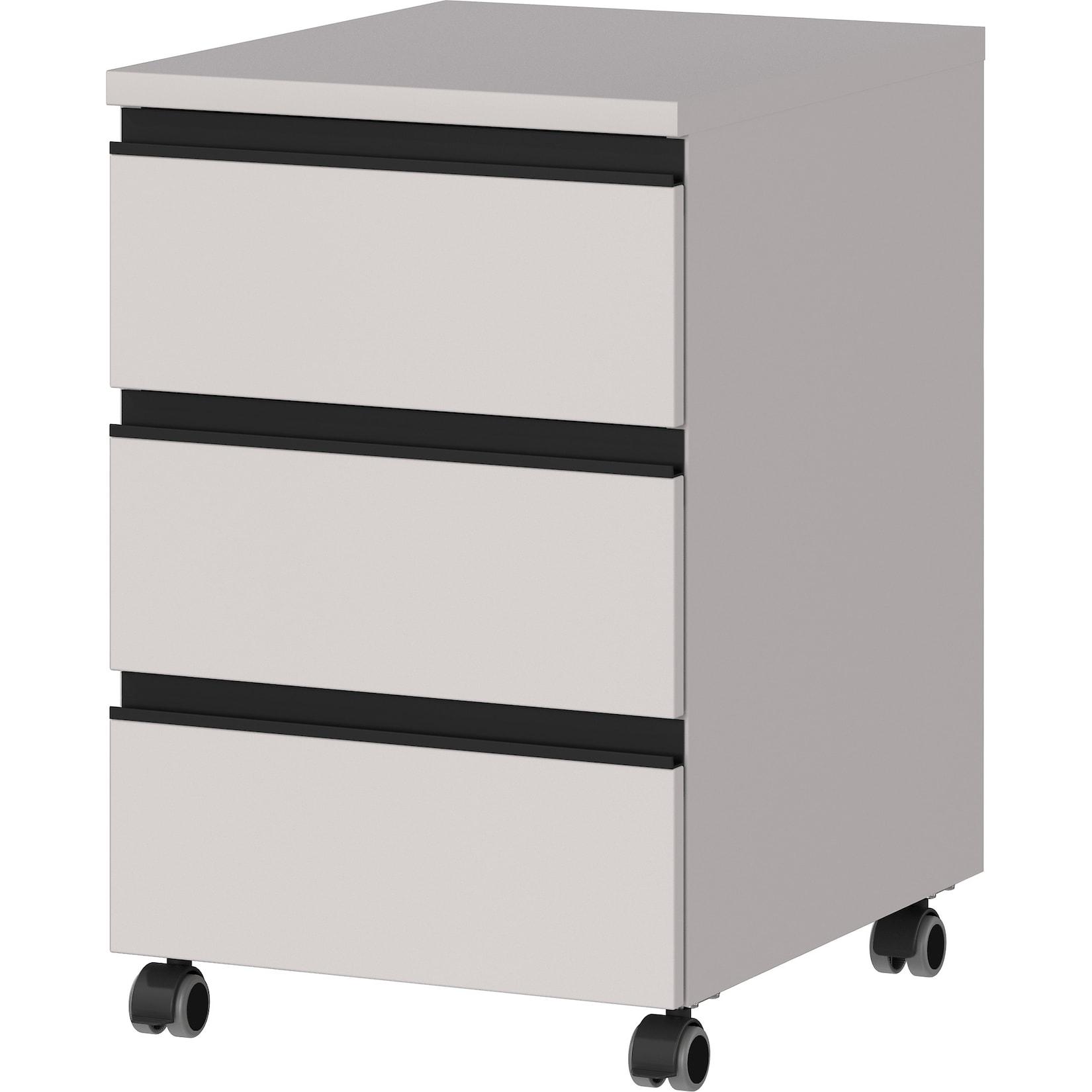 Rollcontainer "Stuttgart" Soft-Close 3 Schubladen Greige