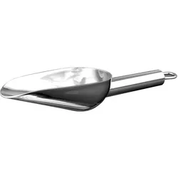HP Autozubehör Abwiegeschaufel Edelstahl silber Länge 240 mm Inhalt 220 ml, Backutensilien, Silber