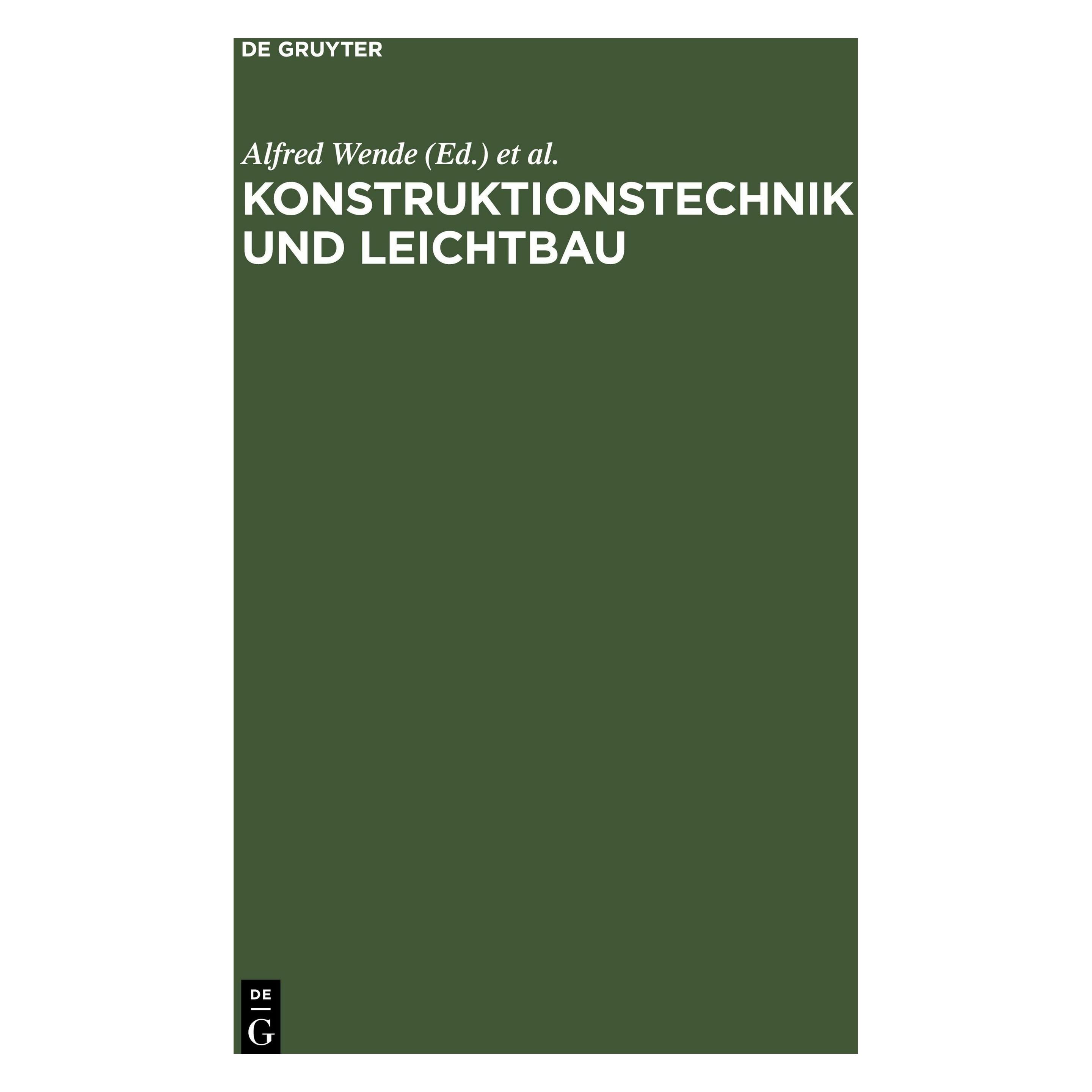 De Gruyter Konstruktionstechnik und Leichtbau (45641323)