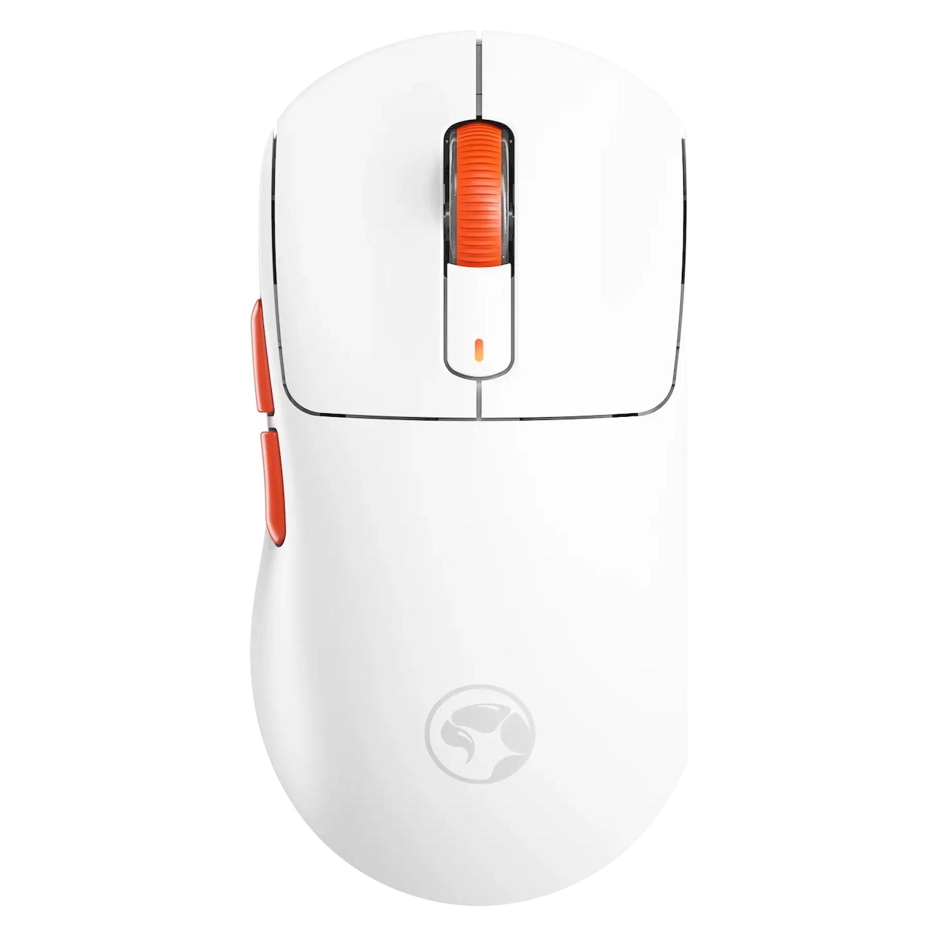 Marvo NIRO 60 Maus weiss, 12000DPI, Tri-Mode (Kabelgebunden, Kabellos) (G964W WH)