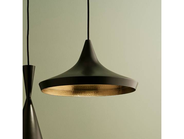 Tom Dixon Designer Hängelampe Beat, dimmbar, schwarz, für Wohn- / Esszimmer, Messing, Design, Pendelleuchte