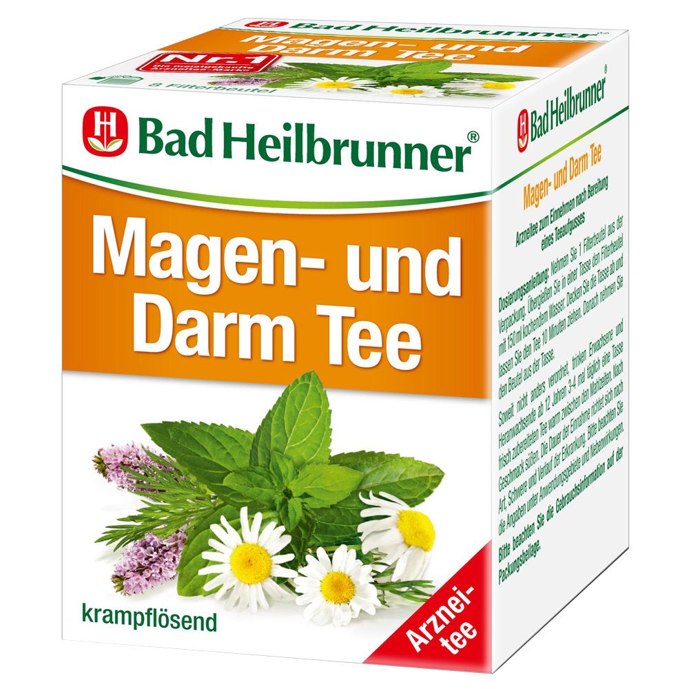 BAD Heilbrunner Magen- und Darm Tee N Filterbeutel 8x1,75 g