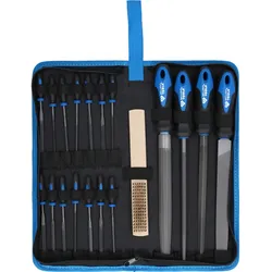BRILLIANT TOOLS Feilen-Satz mit Feilenbürste 19tlg. - BT103030