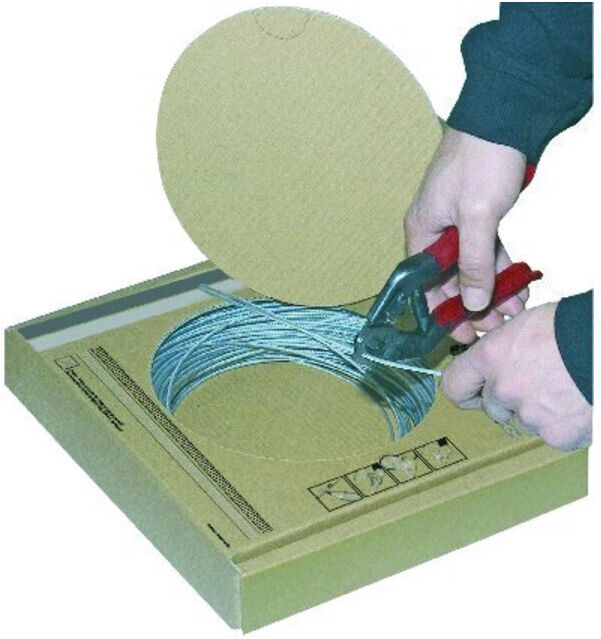 PÖSAMO Boîte de câble métallique 7x7 Acier inoxydable A4 4,0mmx200m (1100100151)