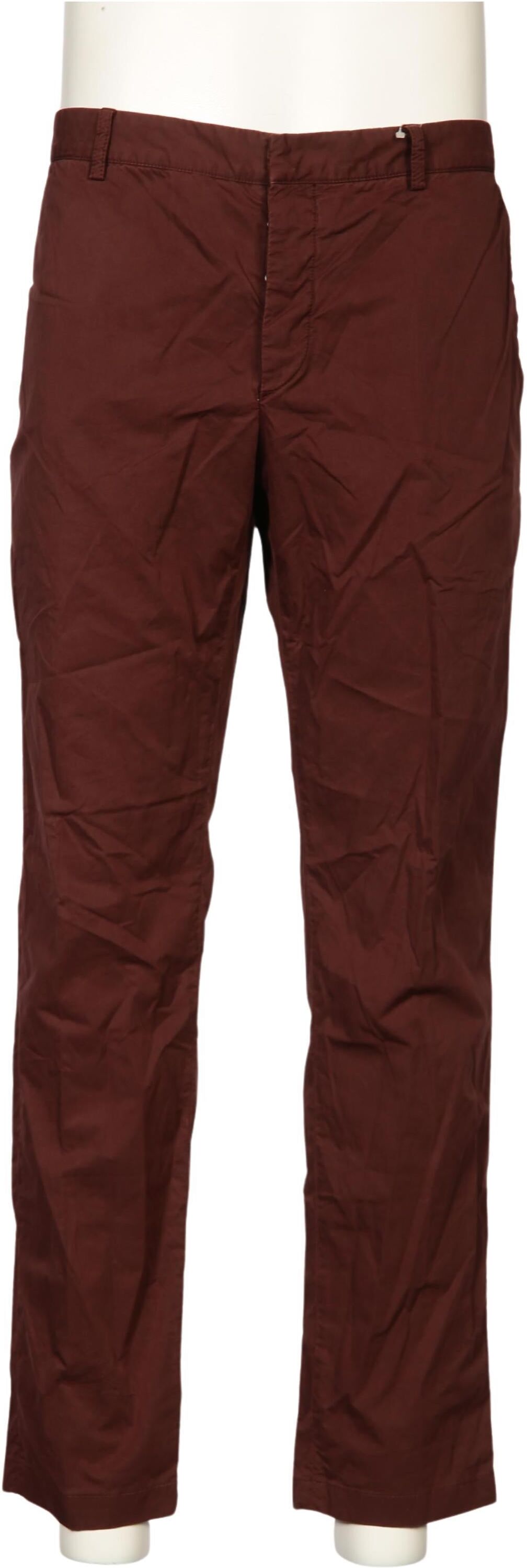 Prada Herren Stoffhose, Bordeaux, Gr. EU 50, Baumwolle - Second Hand