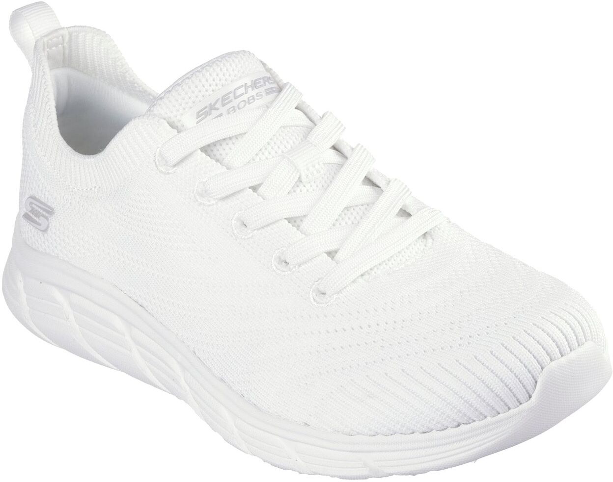 Sneaker SKECHERS "BOBS B FLEX LO-GRACEFUL STRIDE", Damen, Gr. 35, Textil, weiß, Schuhe Sneaker, mit leichter EVA-Laufsohle