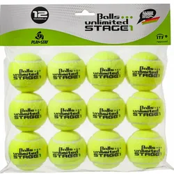 Tennisbälle - Balls Unlimited Stage 1 - 12er Beutel - gelb/gelb