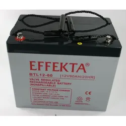 Effekta BTL 12-60 12V 60Ah Blei Akku / Blei-Vlies Akku AGM VRLA