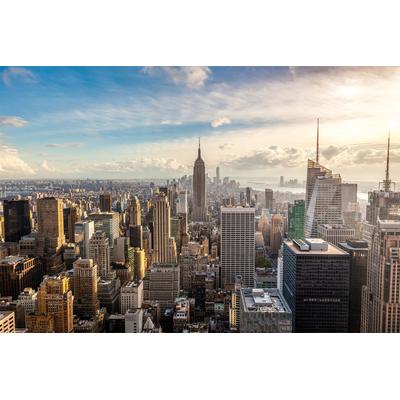 Fototapete PAPERMOON "New York City Skyline", bunt, B:2m L:1,49m, Vlies, Tapeten