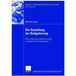 Die Gestaltung der Budgetierung, Fachbücher von Michael Zyder