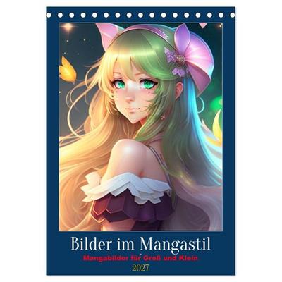 Bilder im Mangastil (Tischkalender 2027 DIN A5 hoch), CALVENDO Monatskalender