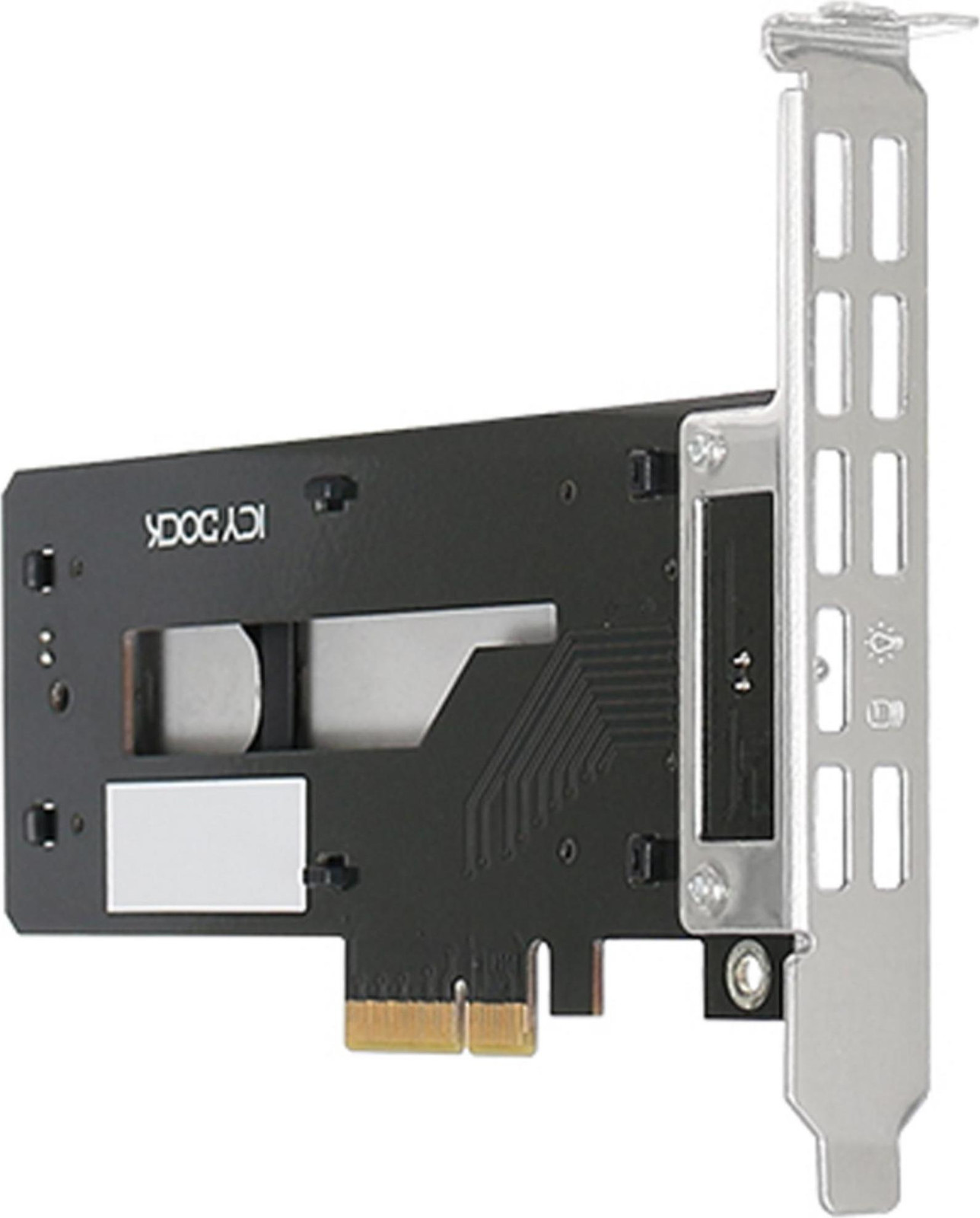 Icy Dock MB987M2P-1B M.2 NVMe SSD naar PCIe Adapterkaart met Heatsink