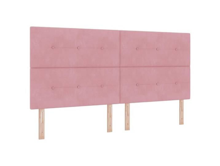 PROMOTION Buffet bahut - Armoire de rangement - LED Rose 100 cm Velours 19212 - BestMeuble
