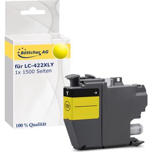 kompatibel für Brother LC-422XLY, 1500 Seiten, gelb