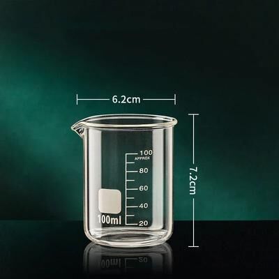 Uplift Essentials Borosilicate Glass Measuring Cup With Clear Scale 100ml