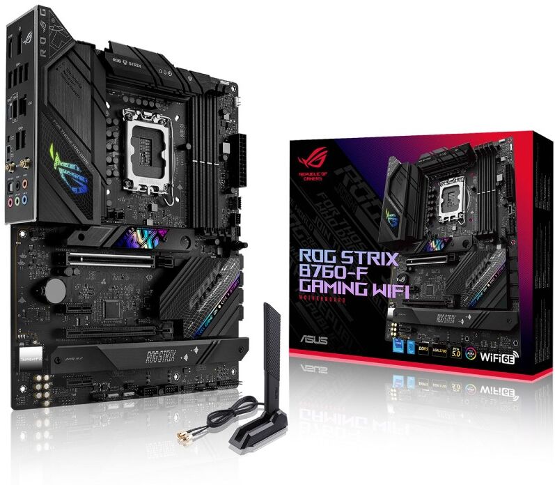 Asus ROG Strix B760-F GAMING WIFI Intel B760 DDR5 ATX Socket LGA 1700 Motherboard - 90MB1CT0-M1EAY0