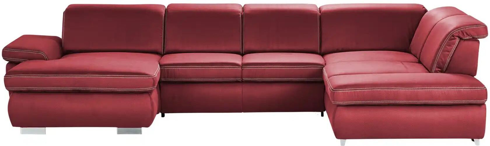 Lounge Collection Wohnlandschaft mit verschiedenen Funktionen Amanda ¦ rot ¦