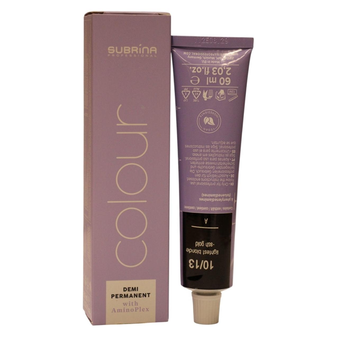 Subrina Professional, Demi Permanent Colour, Demi-permanente Haarfarbe, 10/13 Lightest Ash Golden Bl (10/13 Gold) (54852882)
