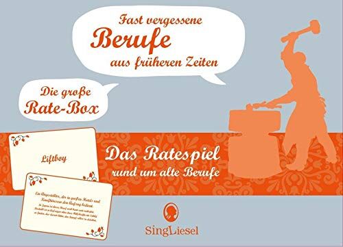 SingLiesel Verlag - Fast vergessene Berufe aus früheren Zeiten. Die große Rate-Box für Senioren. Kartenspiel-Set für das Gedächtnistraining für Senioren - Preis vom 02.10.2026 23:42:20 h