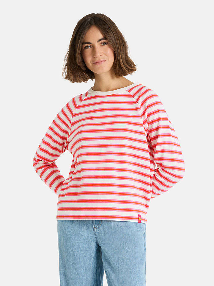 LIEBLINGSSTÜCK Sweatshirt "Carry" in Rot/ Weiß - M