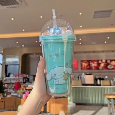 Uplift Picks Sanrio Melody Double Layer Straw Water Bottle 450ml cinnamoroll