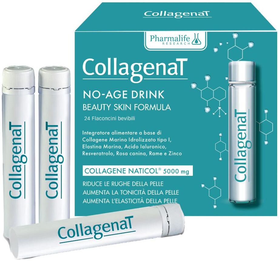 PHARMALIFE RESEARCH Srl Collagenat No-Age Drink, 24 Flaconcini