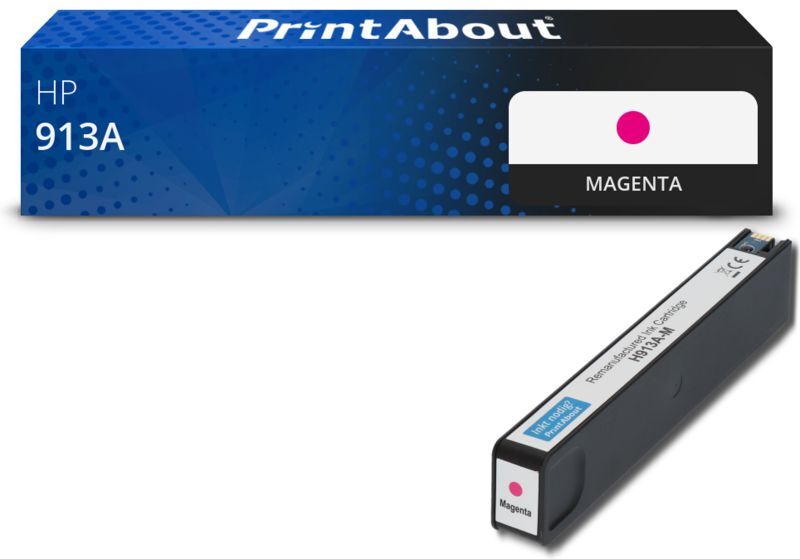 PrintAbout Cartouche compatible HP 913A (F6T78AE) - Magenta Magenta