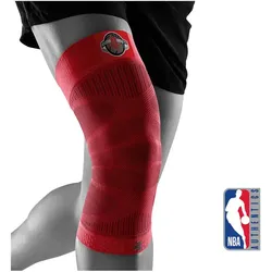 BAUERFEIND SPORTS NBA Kompressions-Kniebandage Rot, Houston Rockets XL