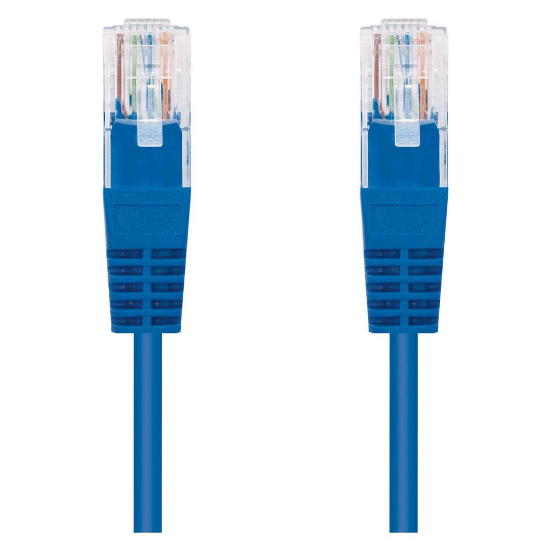 C-Tech Cable patchcord Cat5e, UTP, blue, 5m (UTP, CAT5e, 5 m) (8594125014025)