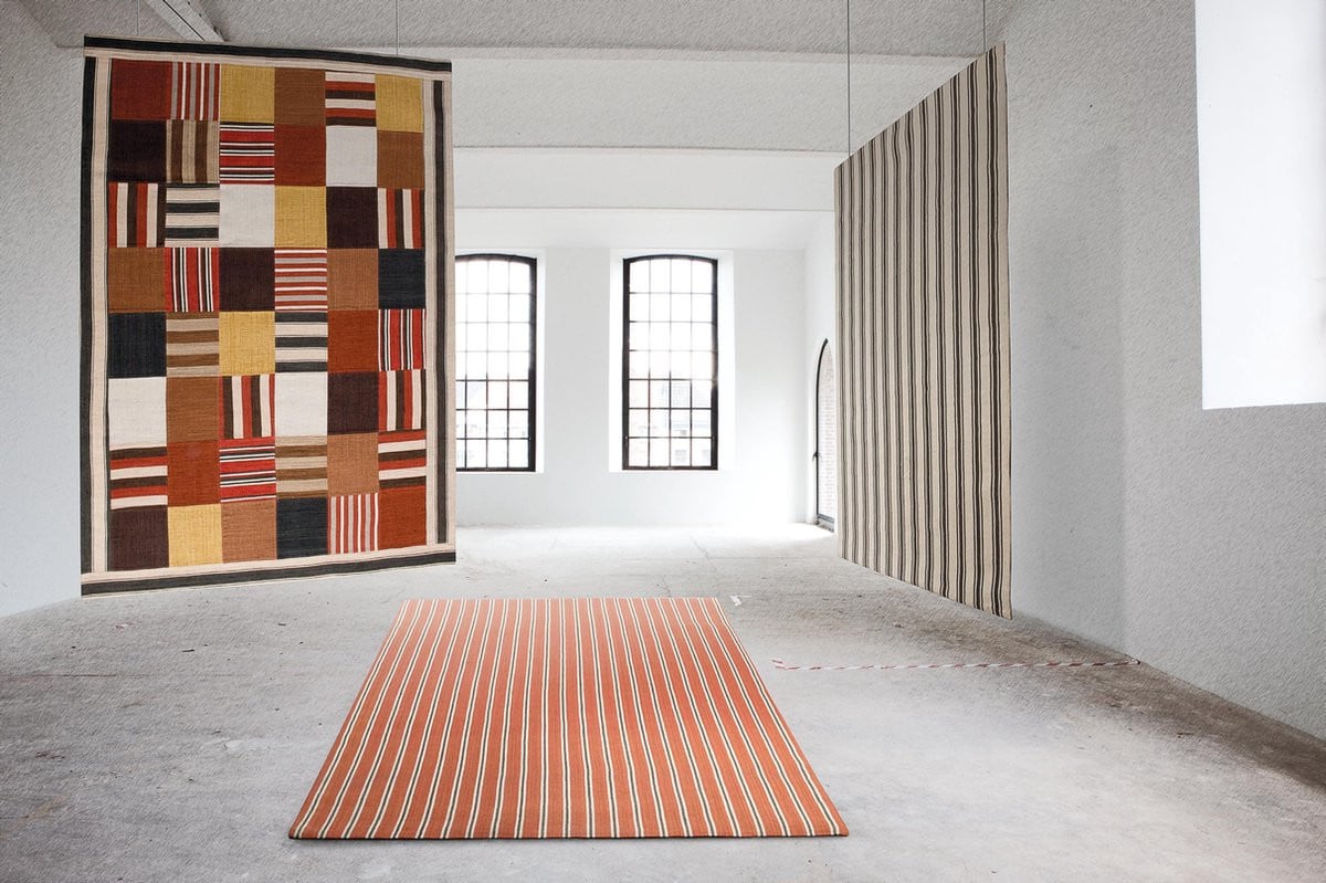 Ligne Pure Enjoy Vloerkleed - Handgeweven Wol - Modern - Multi Rood Streep - 200 x 300 cm