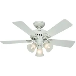 Hunter Deckenventilator Beacon Hill 107 cm Weiß mit Licht 107