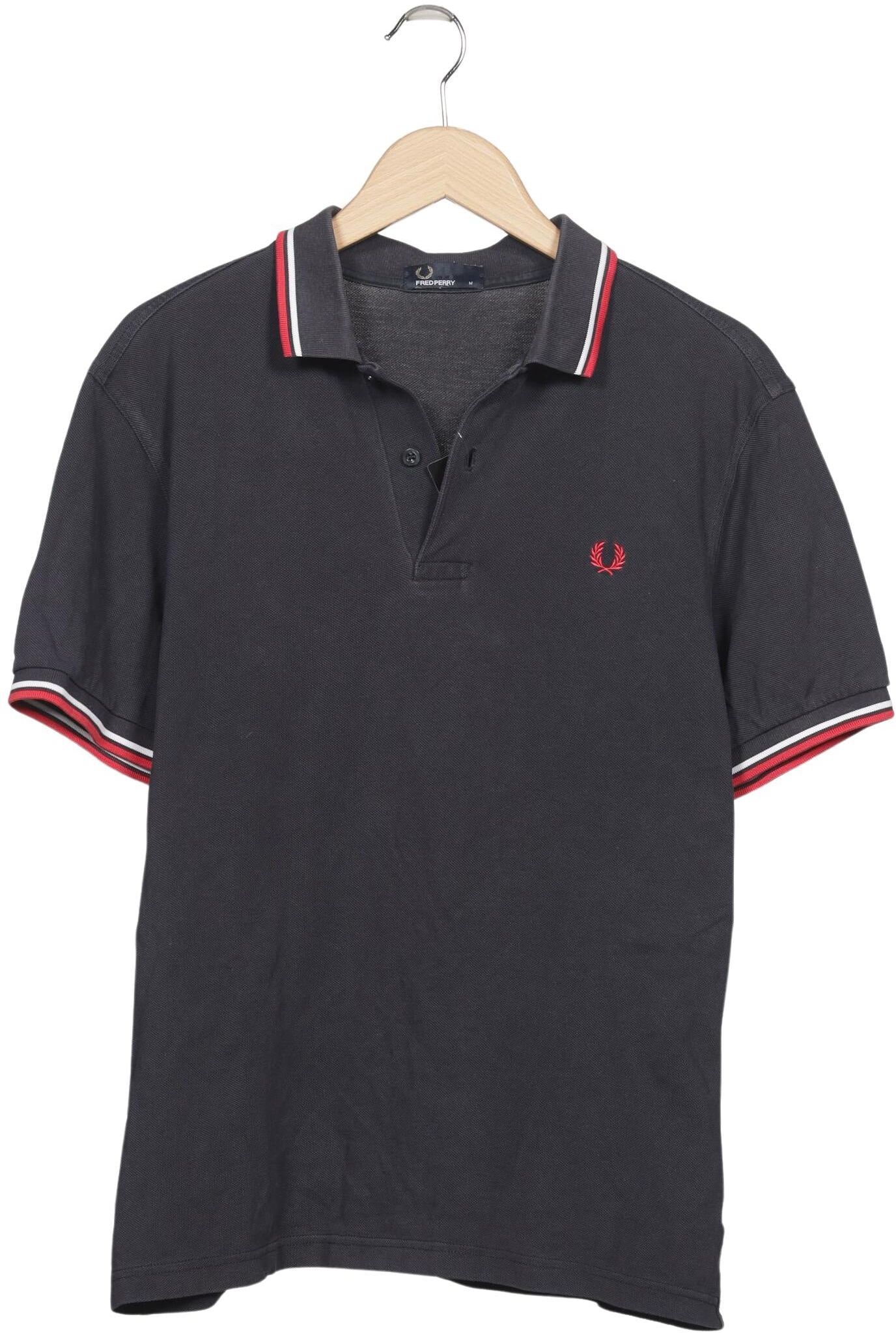 Fred Perry Herren Poloshirt, Marineblau, Gr. M, Baumwolle - Second Hand