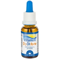 Dr. Jacob's Vitamin D3 Öl forte 2000 IE D3 hochdosiert 640 T