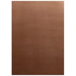 CarpetSale24 Teppich Wohnzimmer Einfarbig Braun 80x250 cm - Läufer Waschbar Rutschfest Kurzflor Extra Weich für Schlafzimmer Küche Flur