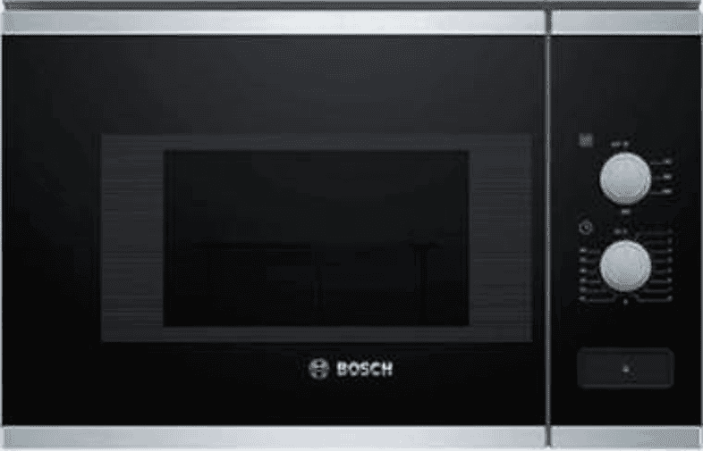 REACONDICIONADO Seminuevo Muy bueno Microondas - BOSCH, BFL520MS0, 20 Litros, 5 Niveles, 800 W, Integrable, Negro