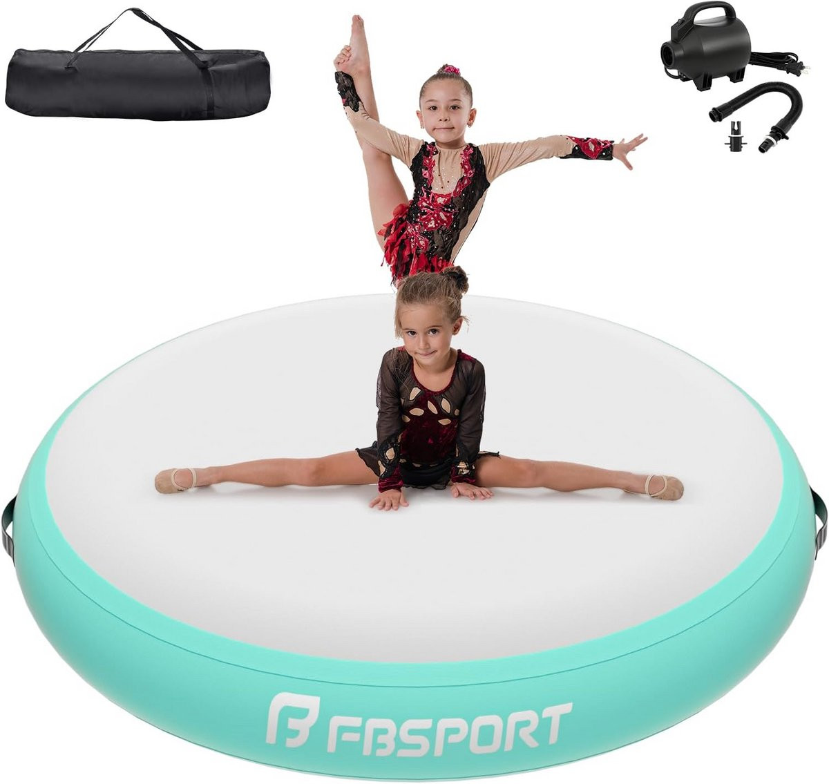 Opblaasbare Turnmat met Pompset, 20 cm dikke gymnastiek airspot