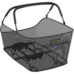 Racktime Fahrradkorb BASKIT TRUNK large, schwarz, Metall, 28 l, hinten, Gepäckträger, 31x26x51 cm, Adapterplatte Snapit 1