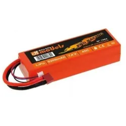 dF Models Lipo 7,4 Volt - 2S 7,4 Volt - 5200mAh - 45C - eckig