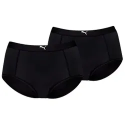 Puma 2P High Waist Hipster Schwarz Polyamid Small Damen
