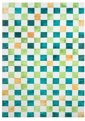 TOWN & COUNTRY PLAY Niko Checkmate Kids Plush Washable Area Rug