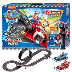 Carrera Autorennbahn GO!!! PAW Patrol Ready Race, bis 2 Spieler, 4.9 m Strecke, analog, ab 6 Jahre
