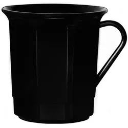 30x Kaffeebecher, Mehrweg, PP, schwarz, 300ml