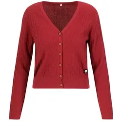 Blutsgeschwister Cardigan Save the World - folklore red knit M