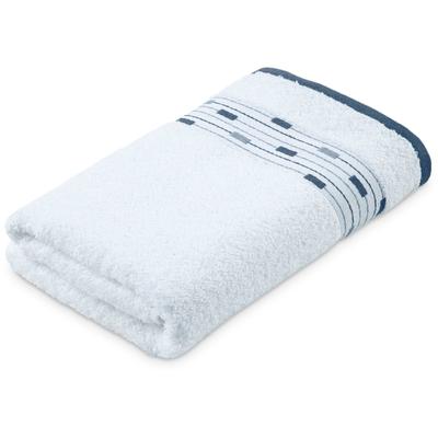 Badetuch MÖVE FOR FROTTANA "Magic Uni" Gr. 5, weiß (snow), B:67cm L:140cm, Walkfrottee, Obermaterial: 100% Baumwolle, Handtücher, Badetuch, mit Bordüre aus kleinen Rechtecken