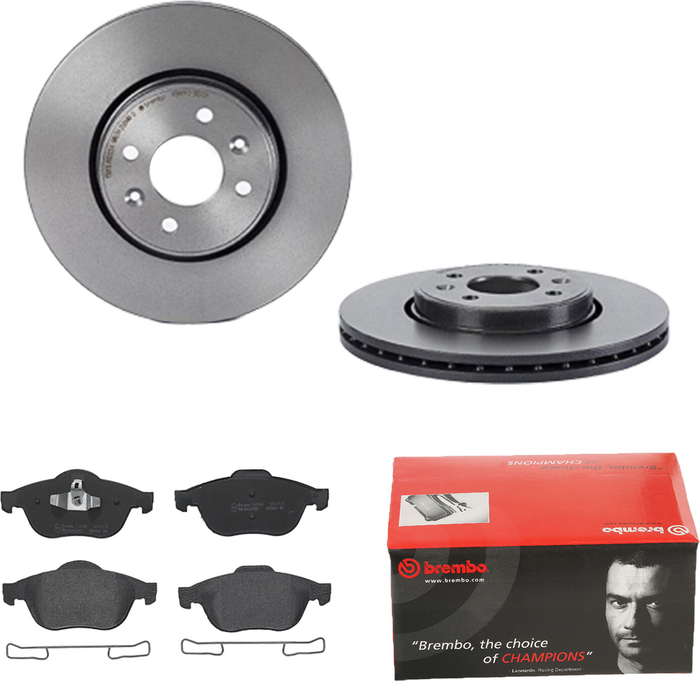 Brembo Bremsensatz, Scheibenbremse Vorderachse 1420-55022 Für Renault