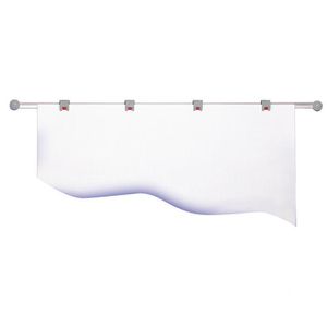 Maul Planhalter Hebel Wandschiene A1, 6251085, mit 4 Rollenclips, für A1 Format, grau