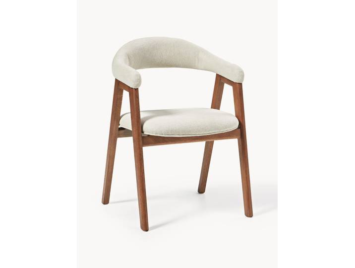 Chaise à accoudoirs avec garnissage Nik