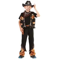 Cowboy-Kostüm für Kinder, braun/schwarz