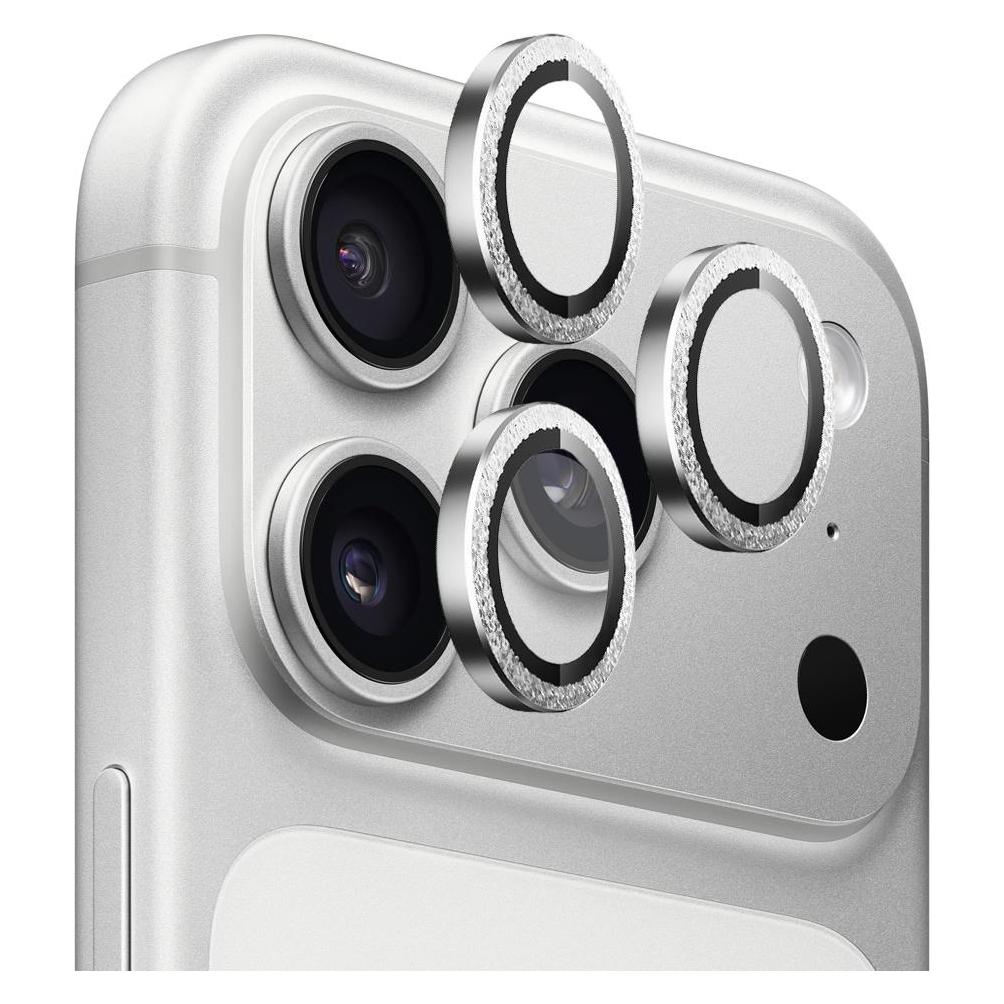 BlueO - Original Metal Frame Lens Glass - iPhone 17 Pro / iPhone 17 Pro Max - Silver Diamond (Apple iPhone 17 Pro, Apple iPhone 17 Pro Max) (62271901)