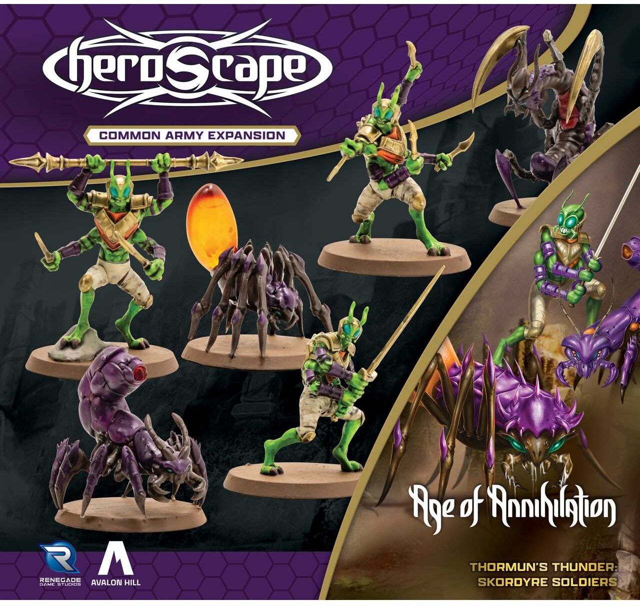 Heroscape: Skordyre Soldiers Army Expansion - Common Hero Army for Heroscape Battles, Ages 8+, by Renegade Game Studio